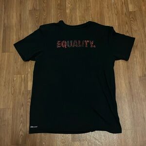 Nike Black Dri fit Equality Tee